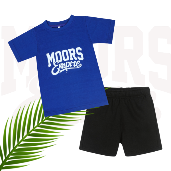 Royal Blue T-Shirt and Short Combo For 10 to 12 Year kids